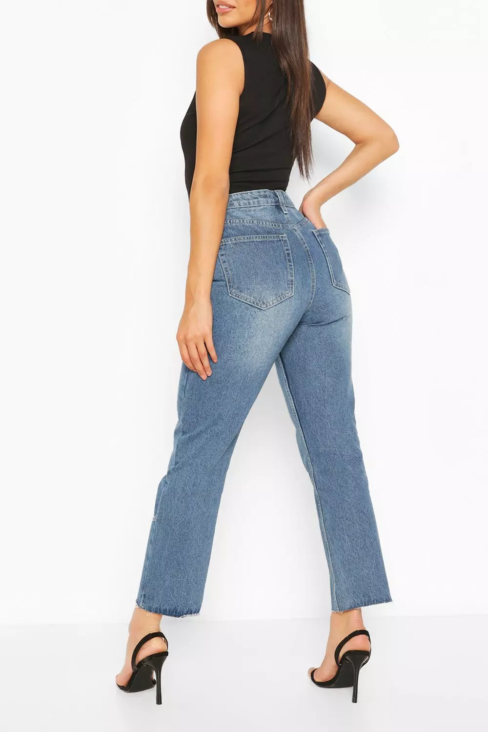 High rise straight 2025 leg jeans petite